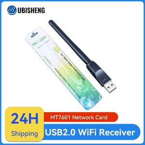 150Mbps MT7601 Wireless Network Card Mini USB WiFi Adapter LAN Wi-Fi Receiver Dongle Antenna 802.11 b/g/n for Digital STB