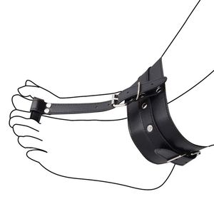 BDSM Leather Thumb Toes Bondage Cuffs Hand Foot Restraint Cuffs Erotic Sex Toys For Couples Slave Restraints Adult Games Fetish 240117