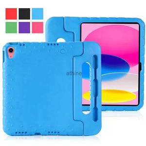 Tablet PC Kılıfları İPad için Torbalar 10. Nesil Kılıf 10.9 inç EVA Tam Gövde Kapağı İPad için Stand Back Case 10 2022 Çocuklar için Kılıf YQ240118