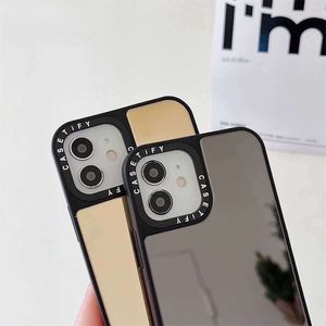 Casetify однотонные чехлы для телефонов с косметическим зеркалом для Iphone 14 13 12 11 Pro Max Mini XR XS MAX 8X7 SE 2020, задняя крышка