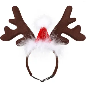 Dog Apparel Elk Hat Headband Christmas Headbands Holiday Pet Costume Accessory Accessories Outfit Headwear Clothing