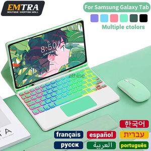 Custodie per tablet PC Borse Cover per tablet Samsung Tastiera per Samsung Galaxy Tab A8 10.5 A7 S6 Lite Cover per tablet per Samsung Tab 10.4 S7 FE S8 Plus Custodia YQ240118