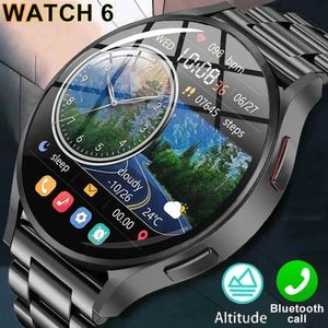 Akıllı Saatler 2024 Yeni Watch 6 Pro Smartwatch erkek kadınlar her zaman ekranda bt çağrısı GPS Track IOS android pk hellowatch3 için akıllı saat