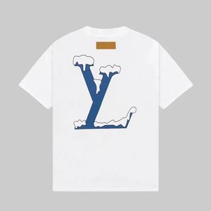 Tasarımcı Lüks Erkekler T-Shirt Yaz Louisely T Shirt Yüksek Kaliteli Tees Üstleri Erkek Kadınlar için 3D Harfler Monogramlı T-Shirts Gömlekler Asya Boyutu S-3XL VITONLY Vittonly