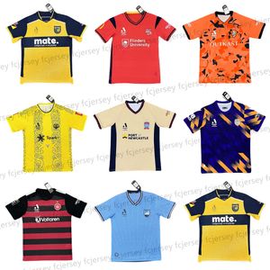 3XL 4XL 23 24 A-League Futbol Jersey FC üniformaları Adelaide Brisbane Wellington Jets Perth Sydney Merkez Futbol Ev Futbol Formaları Gömlek MAILLOT DE FEAT KİTLERİ