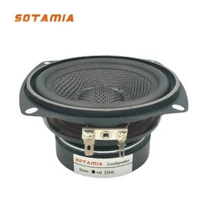 Динамики SOTAMIA, 1 шт., 4-дюймовый среднечастотный низкочастотный динамик, аудиодинамик, 4 Ом, 30 Вт, стекловолоконный громкоговоритель с резиновым краем, DIY, домашняя музыка, Bluetooth-динамик