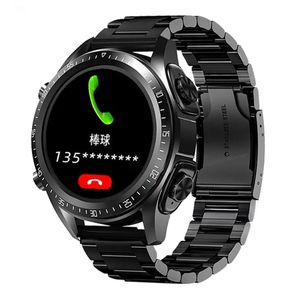 Saatler JM03 Akıllı Saat Erkekleri Akıllı Saat Tws 2 In 1 HiFi Stereo Kablosuz Kulaklık Combo Bluetooth Telefon Arama Android ios