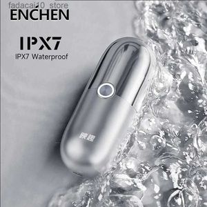 Электрические бритвы Enchen x5 Mini USB -бритва для мужчин IPX7 Водонепроницаемой портативной электрической бритвы.