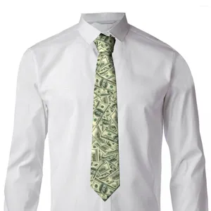 Галстуки-бабочки, мужские галстуки в долларах США на шею, деньги, классический повседневный воротник, графический свадебный качественный галстук, аксессуары, рождественский подарок