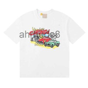 Çift Tshirt Erkek Giyim GD T Amerikan Saflığı T-Shirt Tasarım Araba Hikayesi Vintage Yüksek Kaliteli Pamuk Kısa Kollu Kısa Kollu Gevşek UNISEX TEE BOYUT