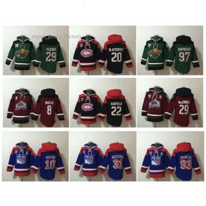 Canadiens Old Time Hoodie Cole Caufield Hóquei Jersey Minnesota Wild Marc-andre Fleury Kirill Kaprizov Rangers Artemi Panarin Mika Zibanejad 9152 1371