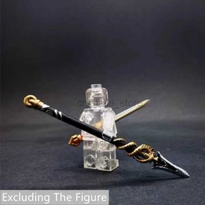 Блоки древний китайский стиль копья копья меч с оружием реквизита для мини -кукол фигуры строительные блоки кирпичи игрушки рождественский подарок 240120