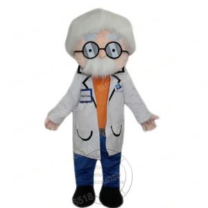 Professor Mascot Costume Cartoon Personagem Carnaval Unisex Halloween Carnaval Adultos Festa de aniversário Roupa Fancy For Men Women