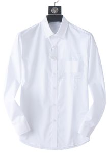 Lüks Tasarımcı Erkek Gömlek Moda Günlük İş Sosyal ve Kokteyl Gömlek Marka Bahar Sonbahar Zayıflama En Şık Giyim M-3XL#03
