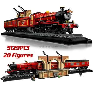 Blocks Collector's Edition 76405 118cm Hogiwartsed Express Tren Yapısı Set Tuğlaları Minifigis için Oyuncaklar Hediye 5129Pieces 240120
