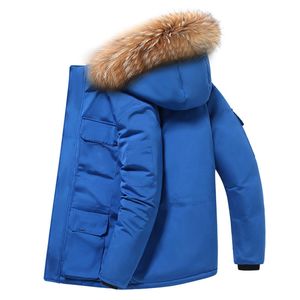 Pufferjacke für Herren, Designer-Jeans, Gänsejacke für Herren, Hose, Daunenjacke, Wintermantel, Kapuzenreißverschlüsse, Buchstabe, weiße Entendaunenmütze, abnehmbarer Winter-Daunenmantel für Herren