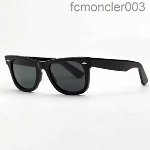 Солнцезащитные очки Wayfarer Ray для мужчин и женщин, размер оправы из ацетата 52 мм 54 мм, стеклянные линзы, солнцезащитные очки для мужчин Gafas De Sol Mujer с коробкой Gdf5 8IRM
