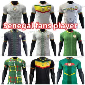 23 24 Senegal Futbol Forması Ulusal Futbol Takımı 24 25 Mane Koulibaly Balde Diatta Sarr Kouyate Erkek Üniformalar Oyuncu Hayranları Gömlek Afrika Maillot de Ayak Kitleri