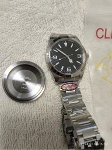 Clean Factory Uhr 214270, automatisch, mechanisch, Kal. 3132, Uhrwerksgröße: 39 mm, schwarzes Zifferblatt, 904L-Stahlarmband, Saphirkristallglas, superleuchtende, wasserdichte Geschenkbox