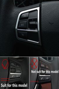 Araç Direksiyon Düğmeleri Kapak Trim Chrome ABS SEALS BMW F10 5 Serisi 520 201117 Otomatik İç Accessories2864281