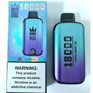 Vape 18K En Çok Satıcı Toptancı Tek Kullanımlık Vape Kalem 18k Puffs E-Cigarette 500mah 12% 2% 3% 5% Kapasite Bobini 25ml OEM Çin Fabrika Fabrika Ekran Eliquid Vape Kalem Ecig