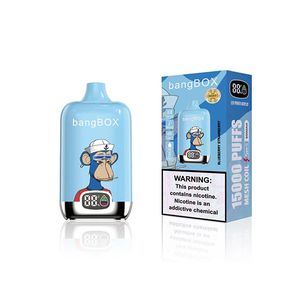 Orijinal Vape Puffs 9K 12K 15k Bang Box 15000 Puflar Tek Kullanımlık E-Cigarette 550mAh şarj edilebilir pil 10% 2% 3% 5 kapasiteli bobin 26ml OEM ODM Vape Çin Fabrika