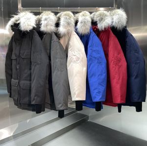 Parkas Coats Kaz Tüy Erkekleri Kadın Tasarımcılar Ceketler Aşağı Homme Kış Jassen Küfürü Büyük Hoody Apparel Fourrure Outerwea3114024
