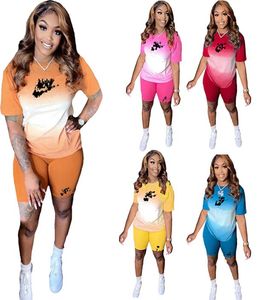 Tasarımcı Trailtsits Kıyafetler Jogging 2 Parça Set Sports Giyim Sweatshit Mektubu Baskı Kısa Kollu Bütün Kadın Giyim Toplu Lots 3367666