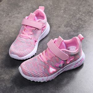 Summer Mesh pink Athletic Running Shoes Antislip Soft Sole Basketball Sneakers Breathable Hollow Tennis Trainers Girl Children Kids Outdoor Casual Shoes