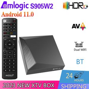 XTV Air Meelo+ 4K UHD Android 11 2GB 16GB 4K HD IP Alıcı 2GB 16GB Çift WiFi LAN 100m BT Akıllı TV Kutusu