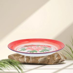 Наборы столовой посуды Блюдо Эмалированная тарелка Китайские контейнеры Сервировочные тарелки Многофункциональное блюдо