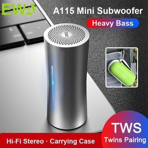 Speakers EWA Portable Bluetooth Speaker,HIFI Stereo Bass Surrounded TWS Speakers,Outdoor Loudspeakers Sport TF Card MP3 Player 6000mAh