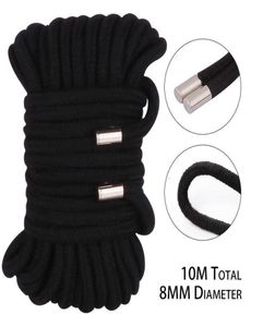 Секс-игрушки массажер-массажер БДСМ 10 м 8 мм утолщенный шибари арт-веревка связывание раба удерживающие игрушки для пар Hogtie фетиш-ремни Adu8100715