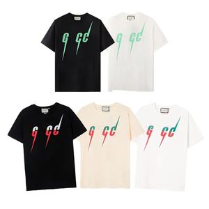 Erkek Tasarımcı T-Shirt Yaz Gömlekleri Lüks Marka Gu T Shirts Erkek Kadınlar Kısa Kollu Hip Hop Sokak Giyim Üstleri Şort Günlük Ggity T-Shirt