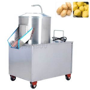 Ticari elektrikli patates soyucu 1500W otomatik tatlı patates soyma temizleme makinesi