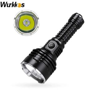 Flashlights Wurkkos TS30S Pro 21700 Rechargeable Tactical Flashlight LED USB-C 6000Lm Torch MAX 1086M Stainless Bezel Anduril 2 Power Bank 240122
