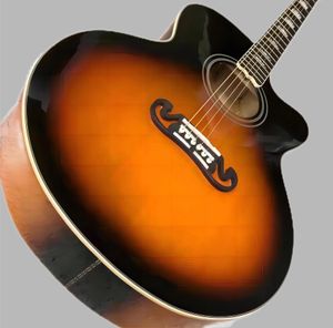 43 J200 Serisi Sunset Maden Ahşap Kontur Eksik Açısal Parmak Akustik Gitar