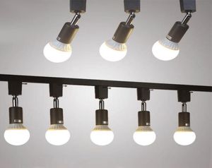 E27 LED Track Light Loft Minimalist Style E27 Lamp Holder Tracking Lights AC110240V Adjusted Rail Spotlights For Coffee shop7916060