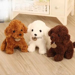 Плюшевые куклы 18/25 см, милые настоящие плюшевые игрушки для собаки Тедди, пуделя, кукла в виде животного на Рождество, подарок на день рождения