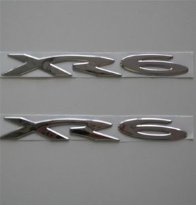 2 adet Set Chrome Gümüş PVC XR6 ARAÇ EMBLEM Rozeti Arka Çamurluk Yan Sticker Logo Falcon7789623