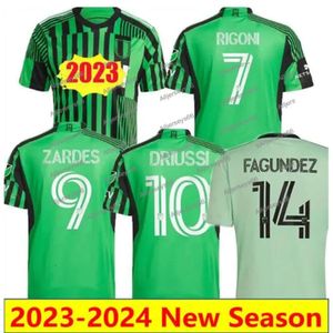 MLS 2023 2024 Austins FC Futbol Formaları Hayranlar Oyuncu Driussi Ring Faez Futbol Gömlek Rigoni Pereira Gallagher Cascante Redes Finlay 22 23 24 24 Erkek Çocuk