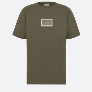 DUYOU MENS COUTURE Rahatlamış T-Shirt Marka Giyim Kadınları Yaz Tişörtlü Nakış Logosu Yalnız Pamuk Forması Yüksek Kalite Üstleri Tee 7199