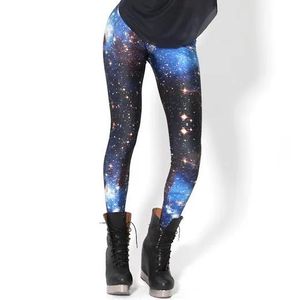 Capris Women Galaxy Star Space Print Print Leggings Galaxy Pants Galaxy 2013 леггинсы бесплатная доставка Gl03