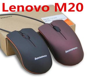 Lenovo M20 USB оптическая мышь Мини 3D проводные игровые мыши от производителя с розничной коробкой для компьютера, ноутбука Notebook6405509