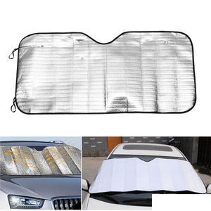 Car Sunshade Applied Foldable Windshield Visor Er Block Front Rear Window Protect Film Sunsn Drop Delivery Automobiles Motorcycles Int Dh8Py
