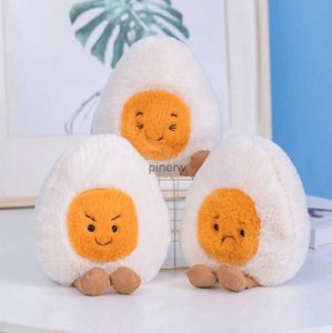 Peluş bebekler 1pc 23cm kabarık süper yumuşak haşlanmış yumurta peluş peluş peluş peluş bebekler doldurulmuş yiyecekler farklı duygular bebek yatıştırma oyuncaklar çocuk