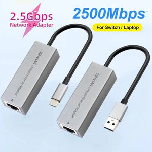 C Tip C USB3.0 - RJ45 Kablo 2500Mbps Ağ Kartı 2.5G USB GIGABIT Ethernet Adaptör Sürücü Ücretsiz fiş ve Masaüstü PC dizüstü bilgisayar için oynat