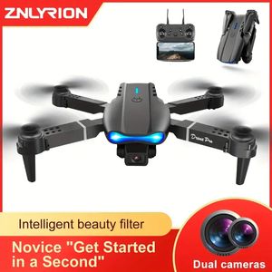 Voo estável Novo drone UAV Quadcopter E99: câmeras HD duplas, captura automática de fotos, lançamento com um clique, sensor de gravidade, retenção de altitude, perfeito para presentes masculinos iniciantes