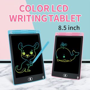 8.5inch lcd yazma Tablet Elektronik Yazma Doodle Board Dijital Renkli El Yazısı Pad Çizim Grafikleri Çocuk Doğum Günü Hediyesi