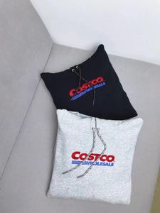 Costco Мужские толстовки дизайнер Costco Американский свитер с капюшоном большого размера для женщин осенью и зимой, новый свободный